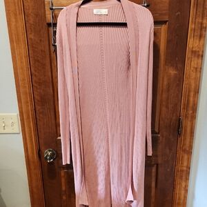 Time and Tru Women's Light Pink Cardigan